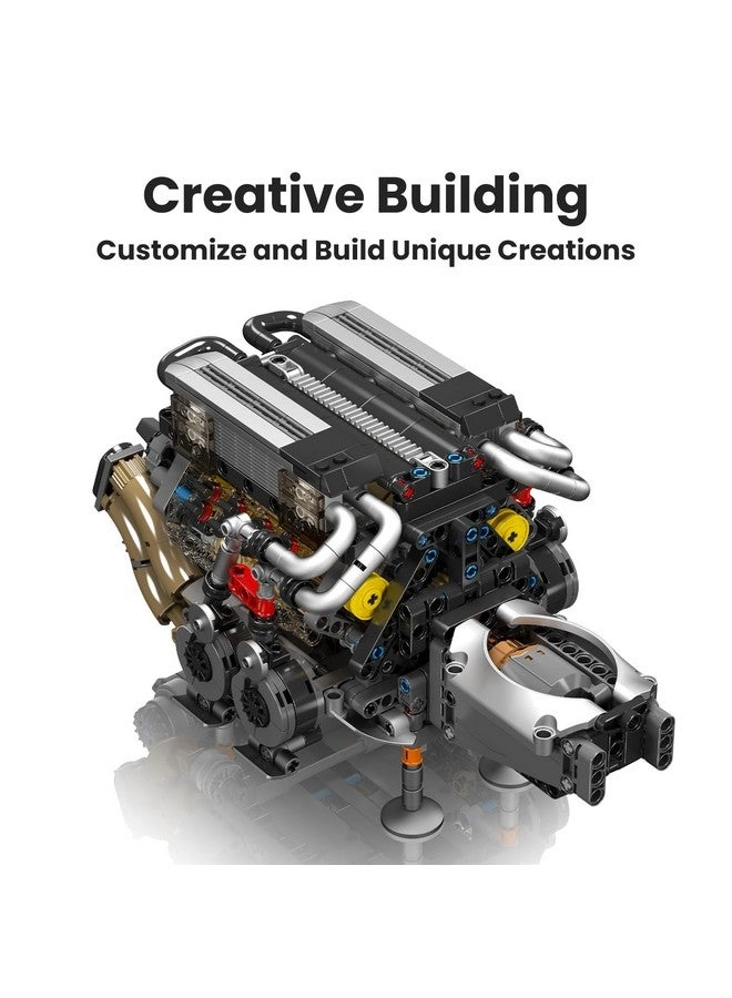 W16 Engine (10131) - V8 with Motor