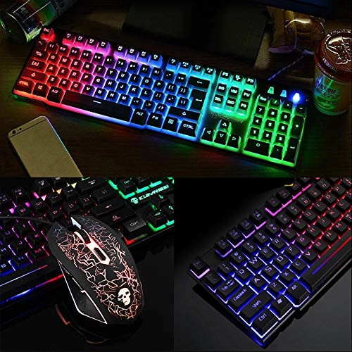 Gaming Keyboard Mouse Set - US Wired/Wireless