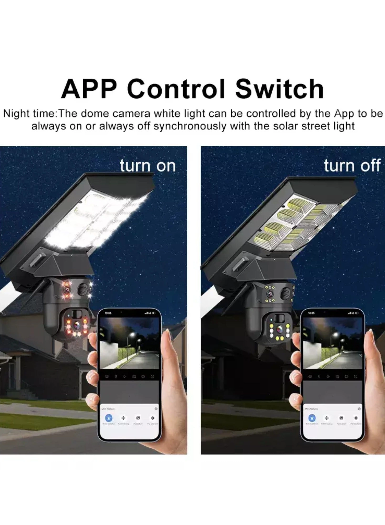 Solar Camera with Streetlight