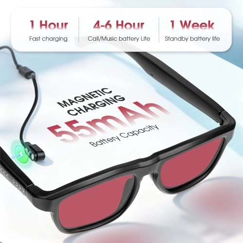 QT-35 - Bluetooth 5.4 140 Languages Black Frame Grey Lens