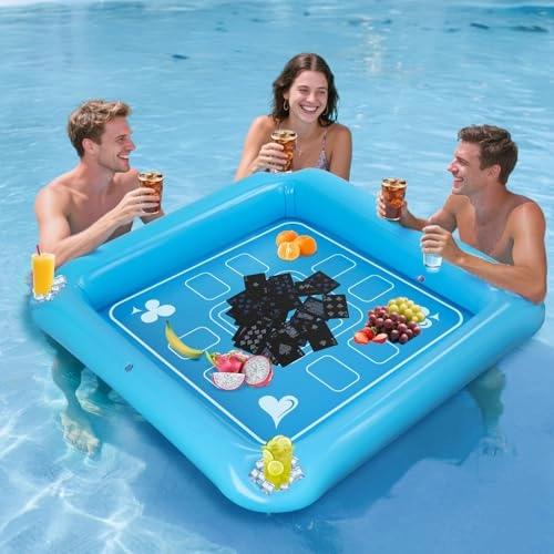 Floating Game Table - 40"x40" Waterproof Playing Cards