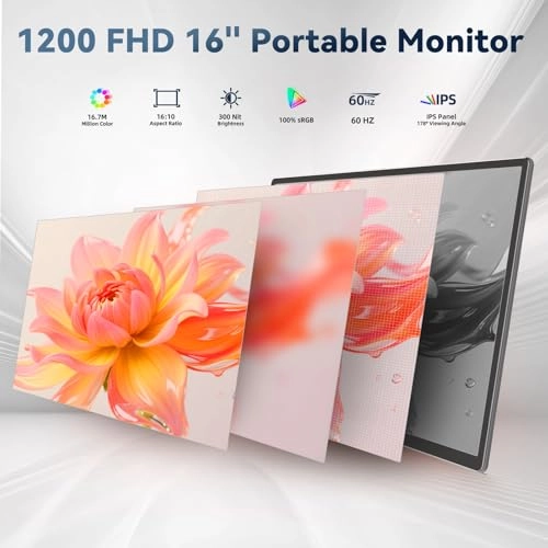 Laptop Screen Extender Monitor - 1920x1200 16 Inches