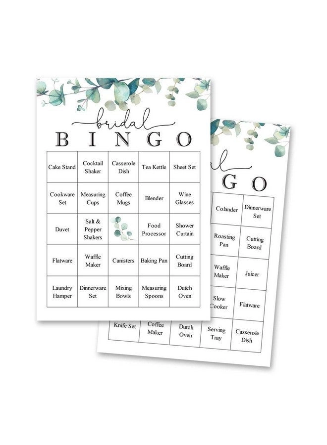 InvitationHouse Eucalyptus Greenery Bridal Bingo Game