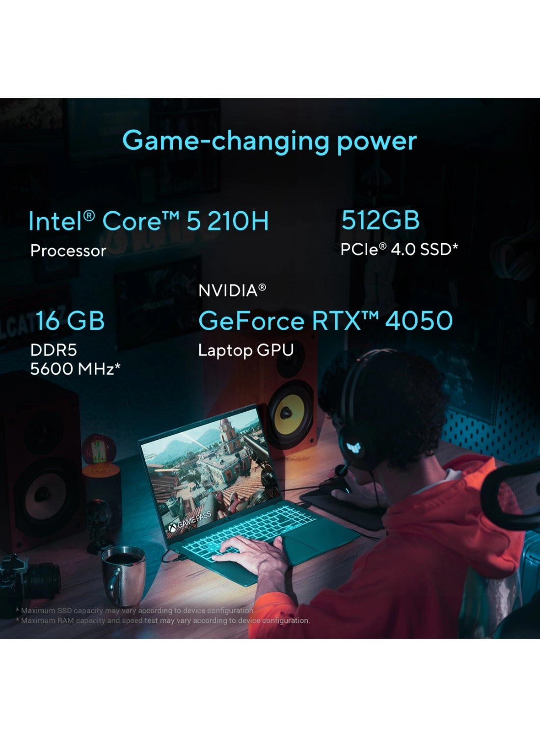 V16 Gaming V3607VU-RP038W - 16'' Core 5-210H 16GB DDR5 512GB SSD