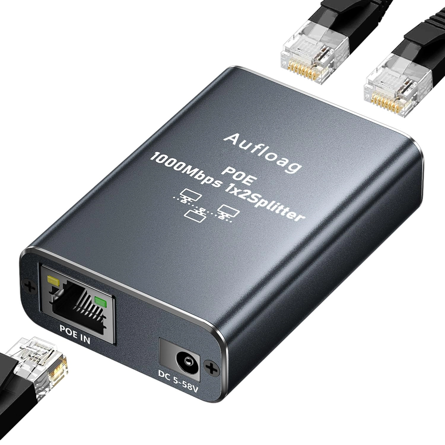 Aufloag POE Switch 2Port - 3-ports