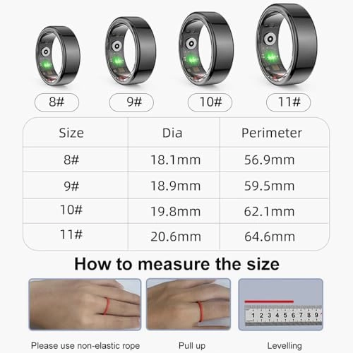 Smart Ring - LED Dispay Screen Heart Rate Sleep Tracker