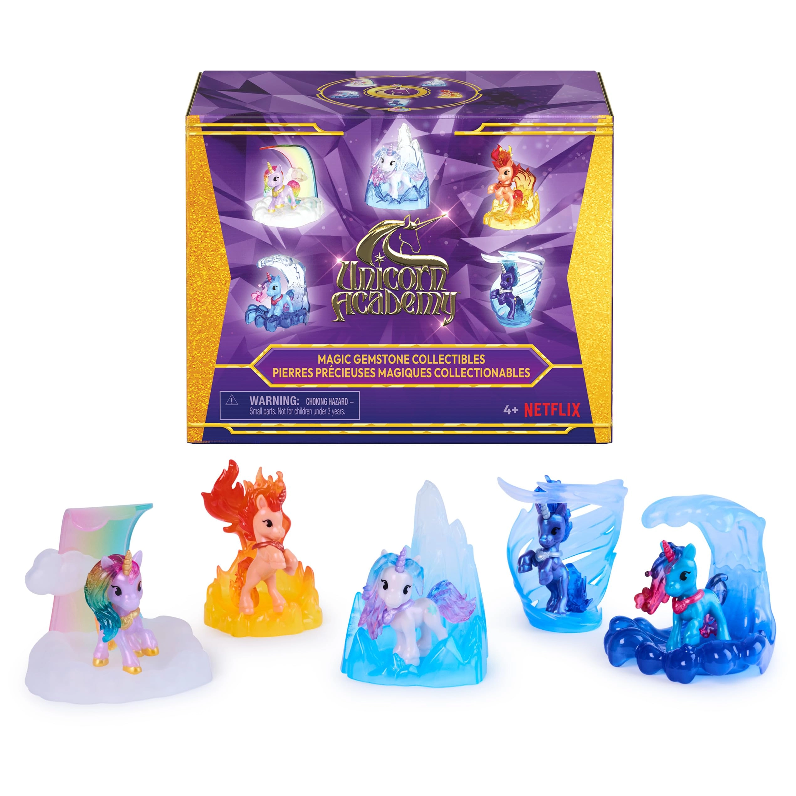 Spin Master Magic Gemstone Collectibles Pack - Wildstar, River, Glacier, Cinder & Storm Disco 5 pcs