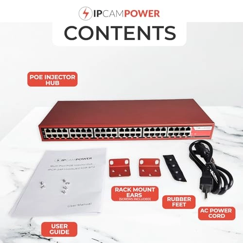 POE Injector Hub - 90 Watts 24 802.3bt 10G 900 Watts