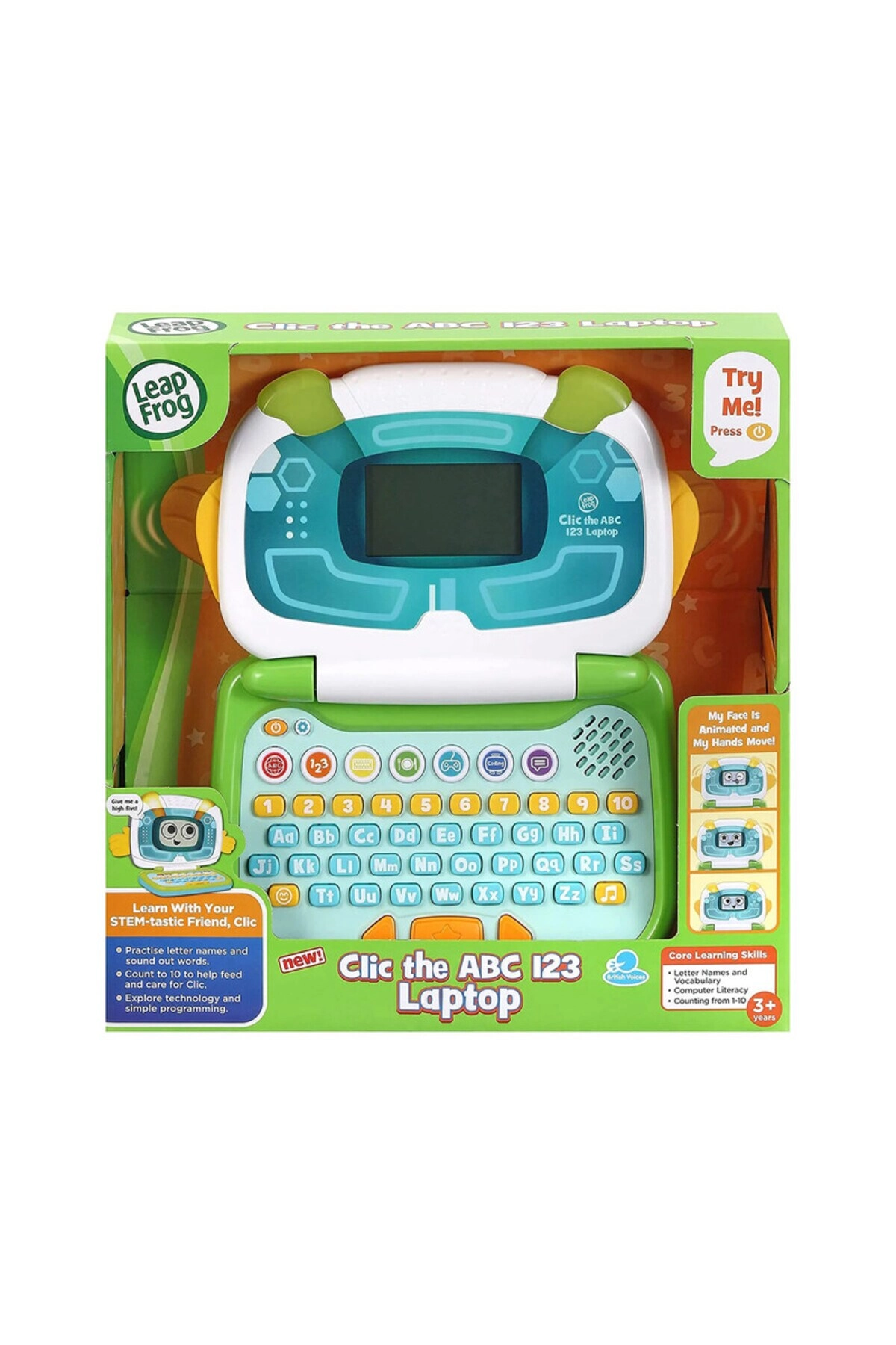 Clic the ABC-123 Laptop - 3, 4, 5, 6+ Years 1 pieces