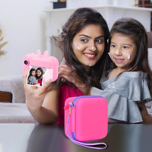 Bag - 5.5 x 5.1 x 3.1 inches suitable for ESOXOFFORE for Dylanto for Prograce for GKTZ for YEEHAO for LETSHAHA for ENERHAMP/ for Anchioo/ for YETCN/ for Amzelas/ for WEEFUN/ for MEETRYE/ for USHINING/ for Mafiti/ for Bestoonemultiple instant camera for digital camera for girls camera