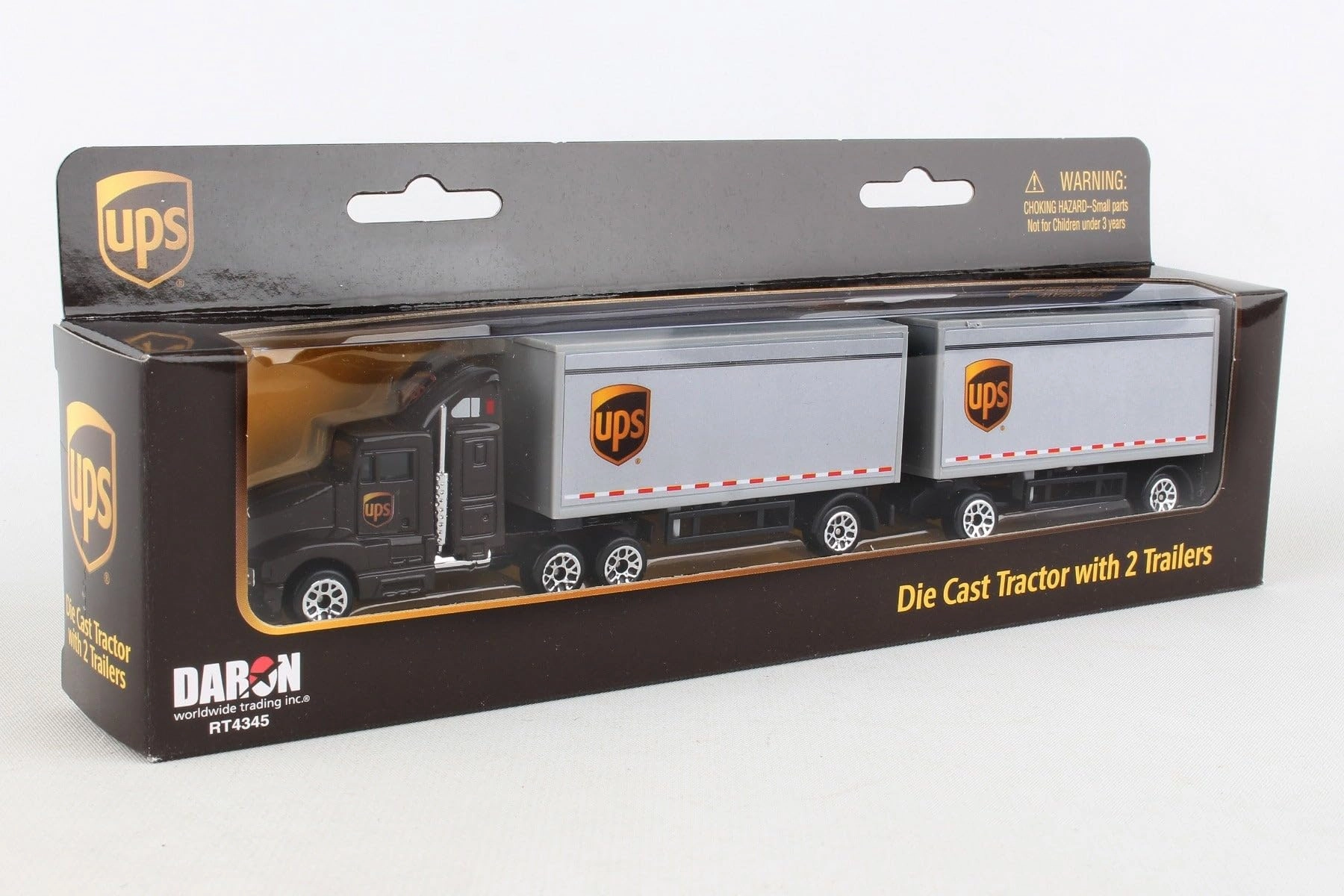 UPS Die Cast Tractor - 3pcs