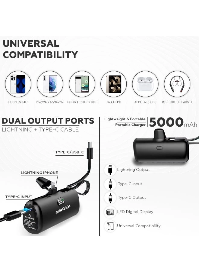 Mini Portable Charger - 5000mAh 20W