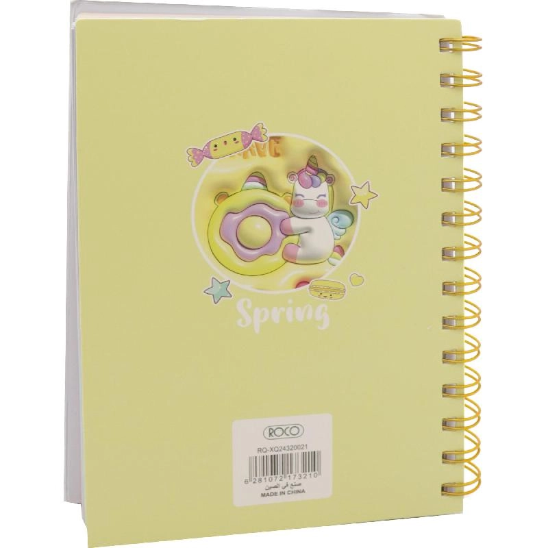 Notebook 19 X 26 cm Spiral - Grid 100 Sheets