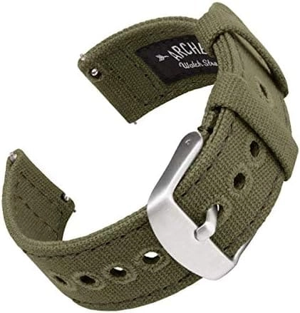 MZA STORES Canvas Watch Strap for Hundreds of Major Watch Brands