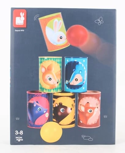 Forest Tumbling Cans - 36 months - 8 years 6 cans 2 balls