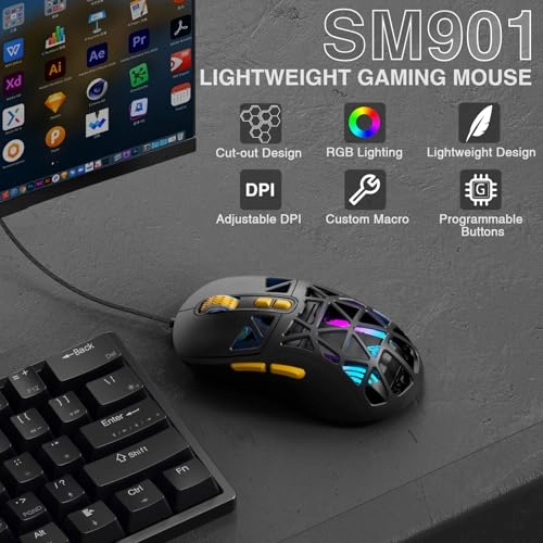 SM901 Gaming Mouse - Wired