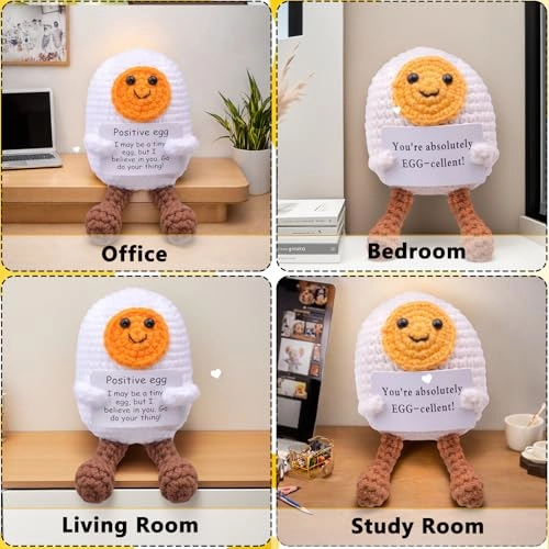 Pocket Hug Egg - Crochet 5 x 4 x 1.62 cm