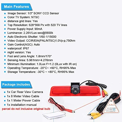 Rear View Camera - 1280(H) x 720(V)