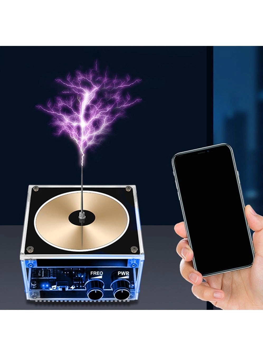 Palm Lightning Tesla Coil