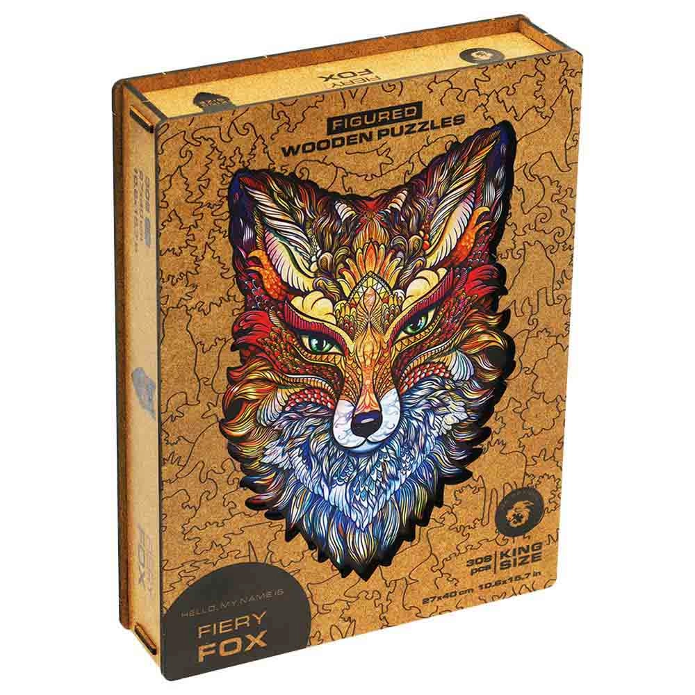 Fiery Fox Wooden Puzzle (4107390-FIERY_FOX_S) - 107 pcs