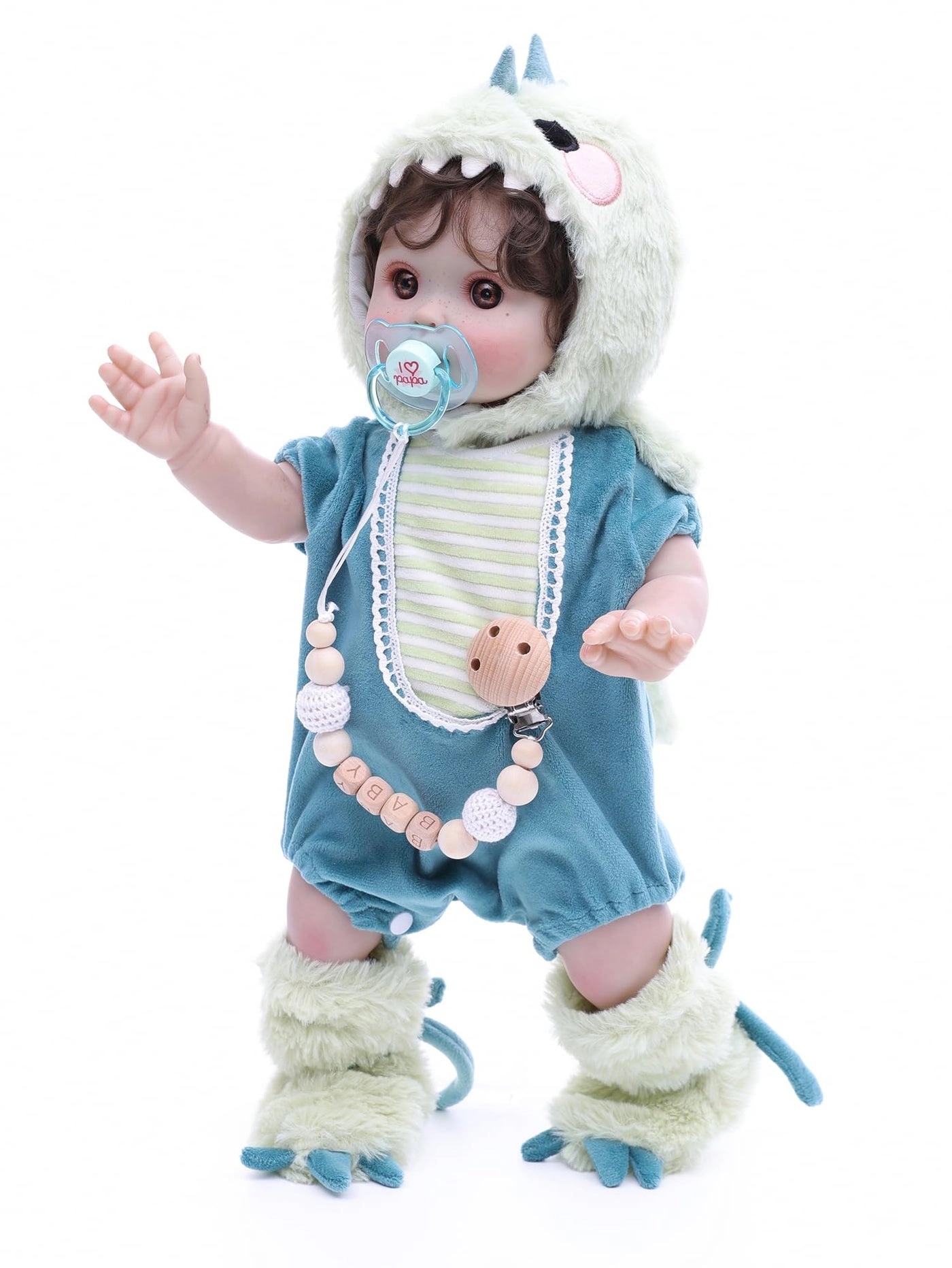 Reborn Toddler Baby Doll - 18 Inch Full Vinyl Body Freckles