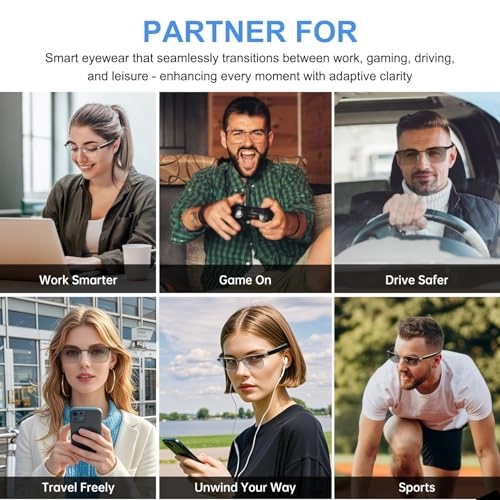 Smart Glasses - Auto Power On/Off Bluetooth UV400/Blue Light Protection