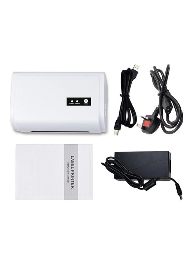 Thermal Label Printer - USB Bluetooth White
