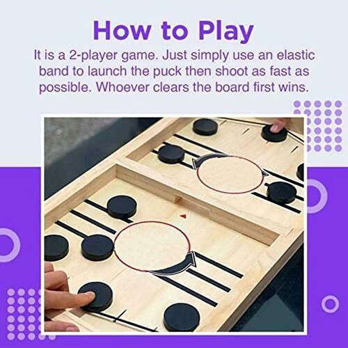 3-in-1 Foldable String Hockey - English 3 years and up