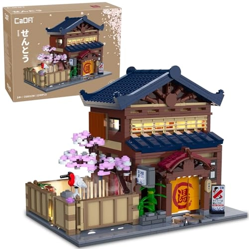 Japanese Hot Spring Hotel (C66012W) - LED Warm Light Cherry Blossom Garden