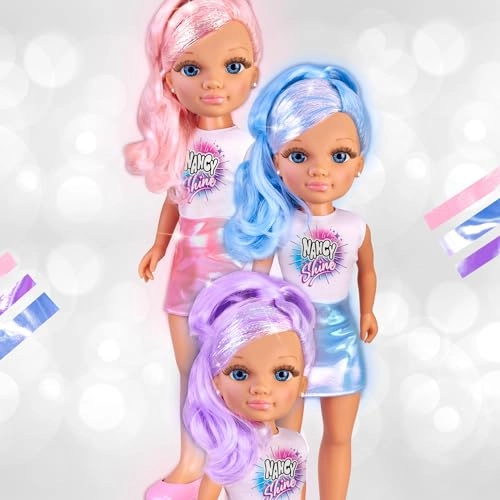 Fashion Doll - Long Hair Metallic Pink Hair Ages 3+