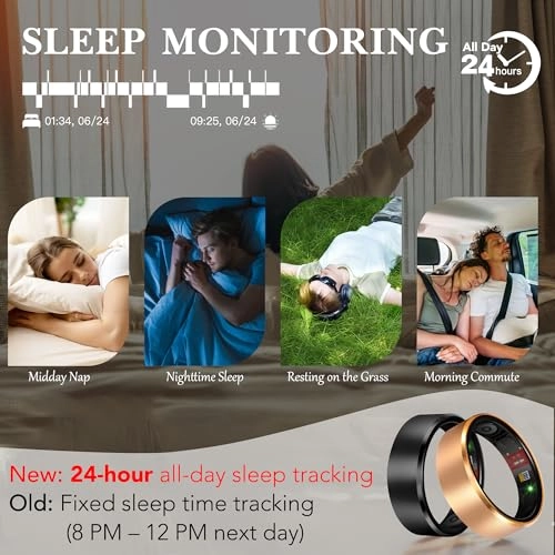 Smart Health Ring 2.0 - 7mm 5.0 sensor