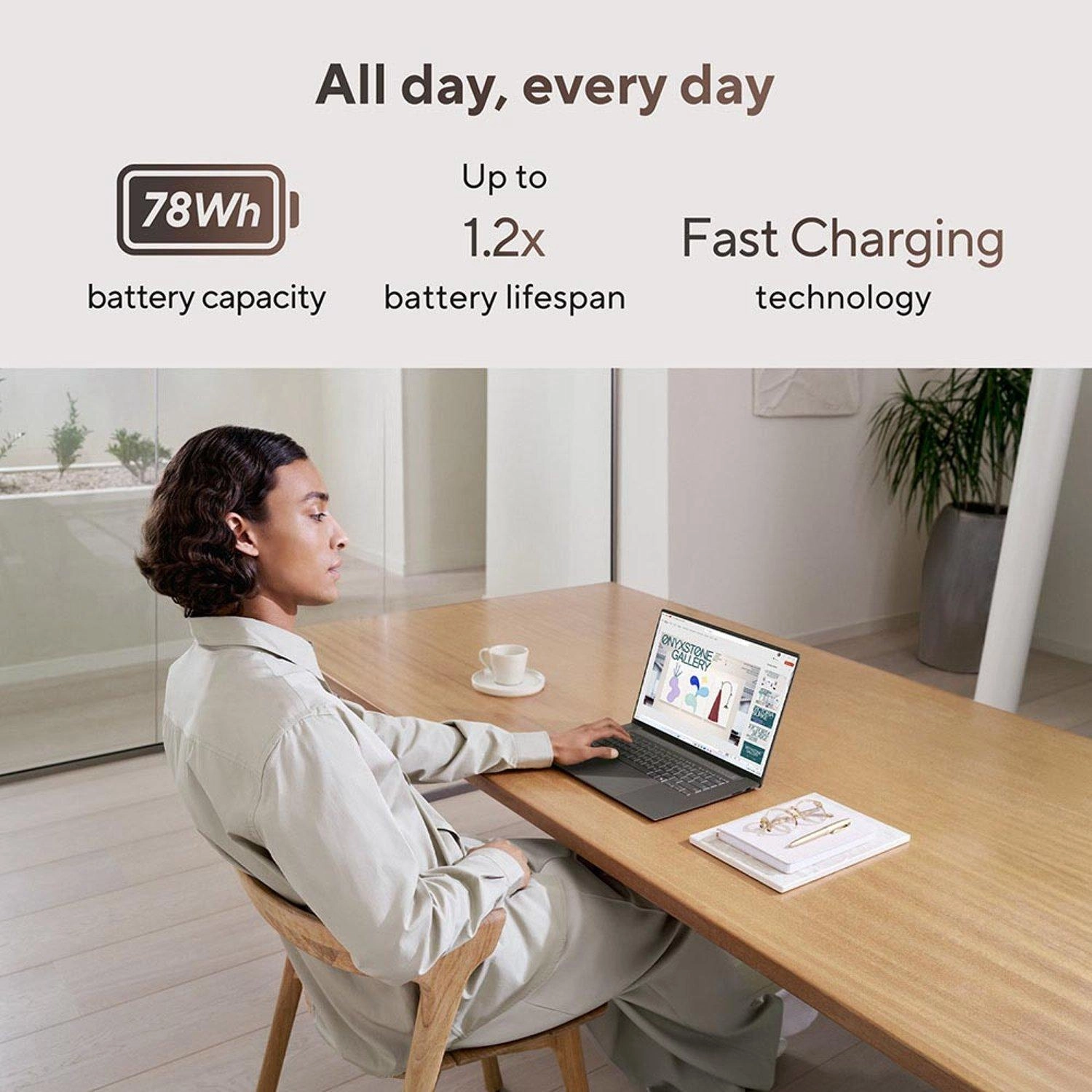 Zenbook S UM5606WA-RK233W - 16'' Ryzen 9 HX 370 32GB DDR5 2TB SSD