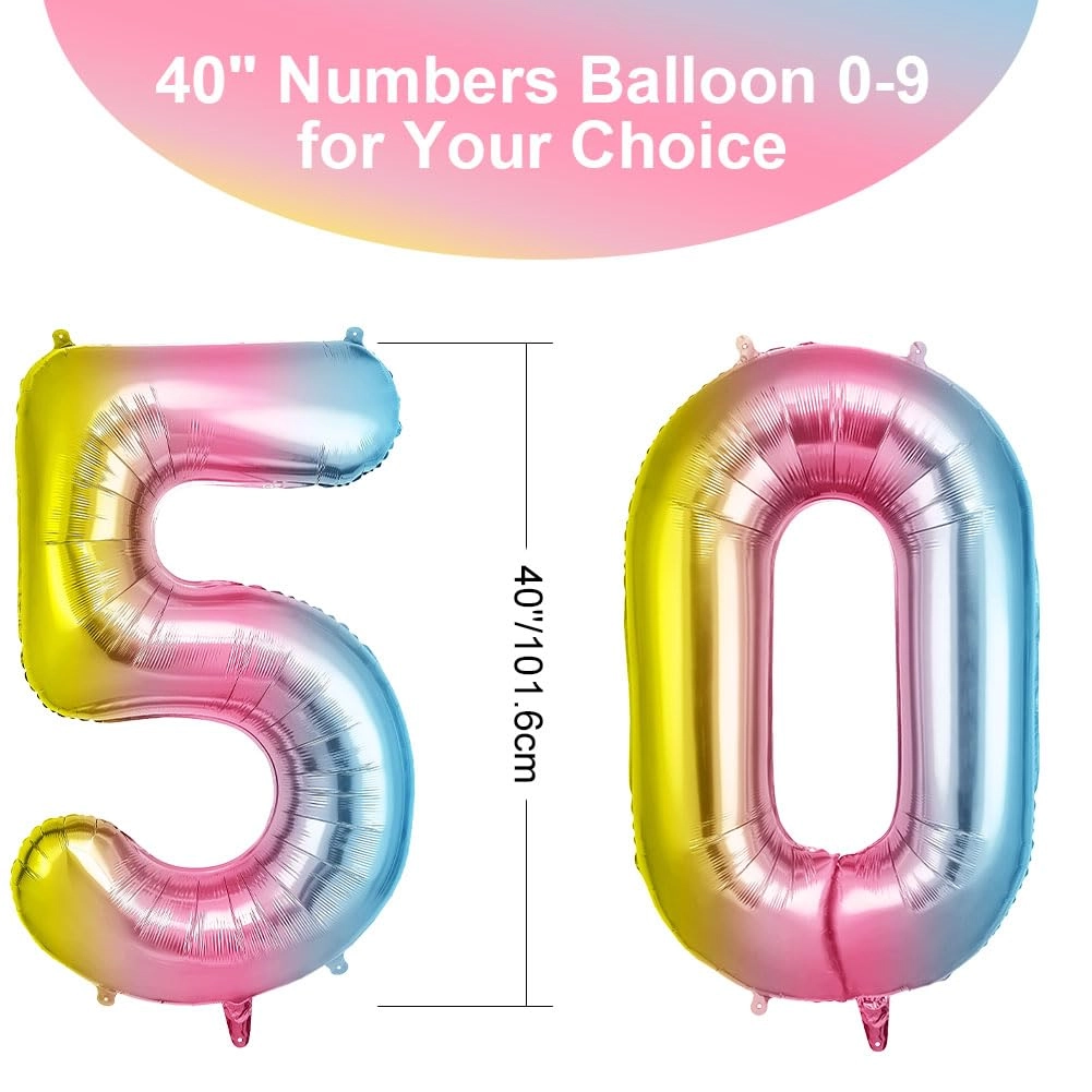 Number 50 - 2 piece(s) Birthday