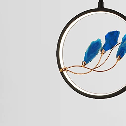 Single Head Small Chandelier - LED Blue Agate 25 * 28Cm