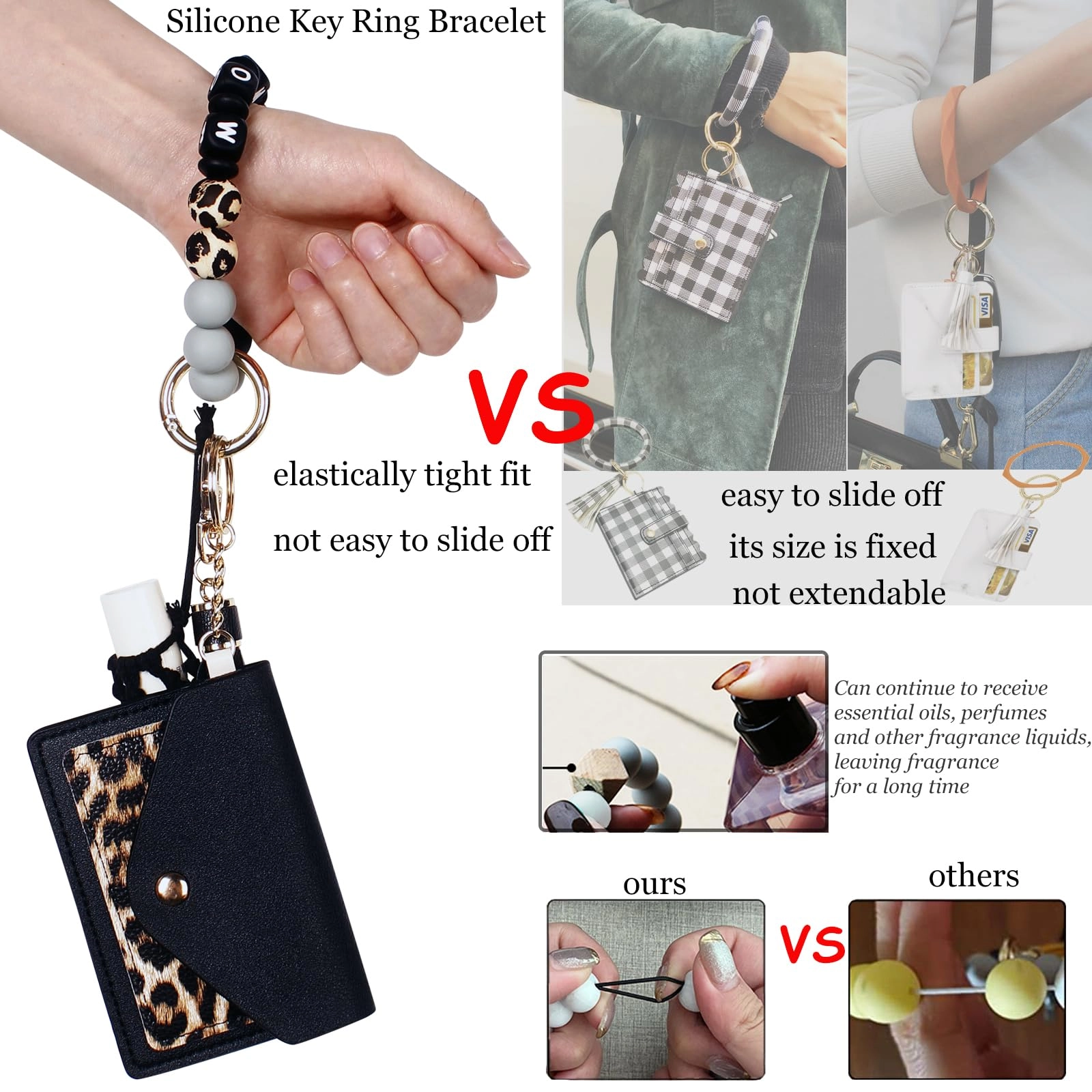Silicone Key Ring Bracelet - Car