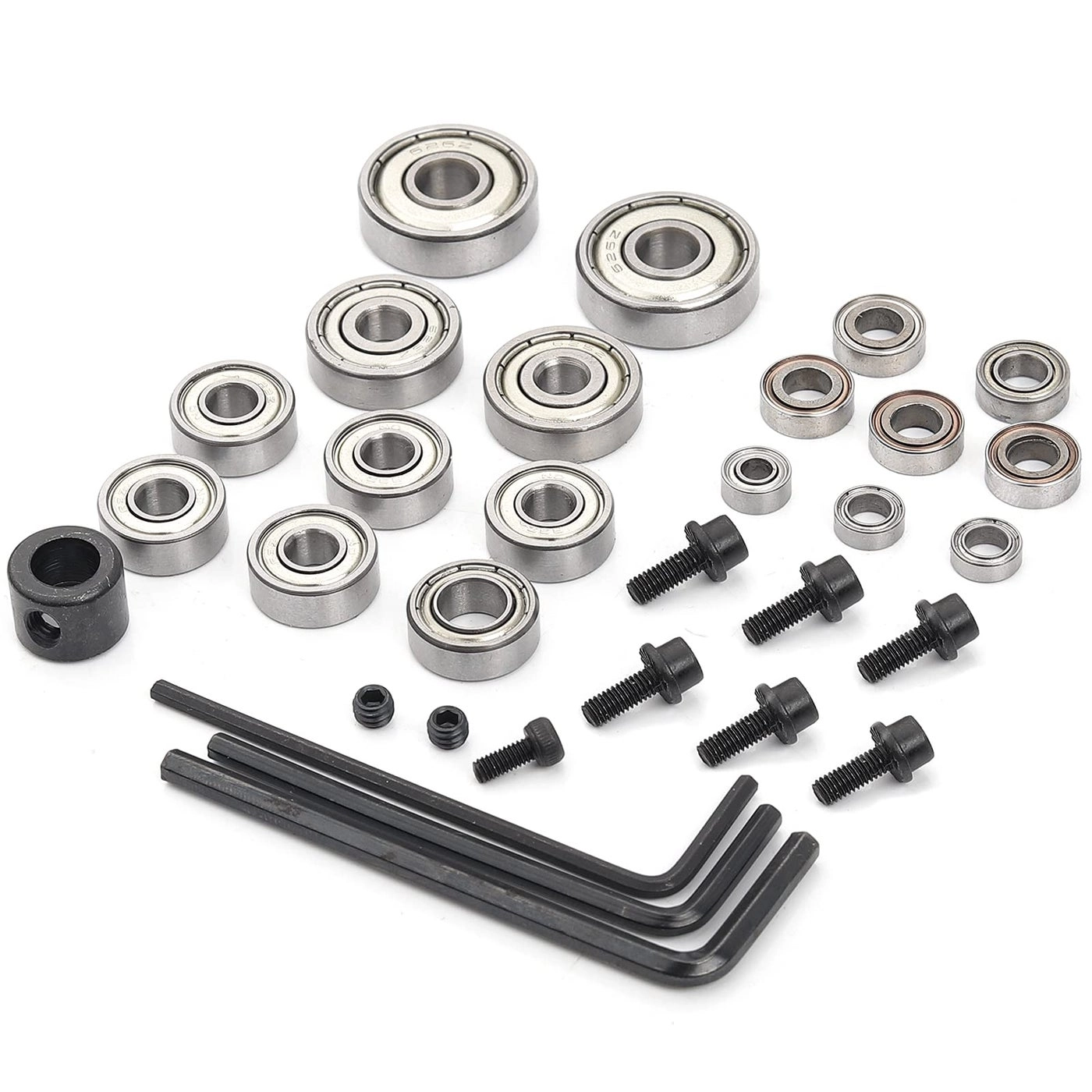 KOWOOD Router Bit Bearing Replacement Set - 24 Pieces