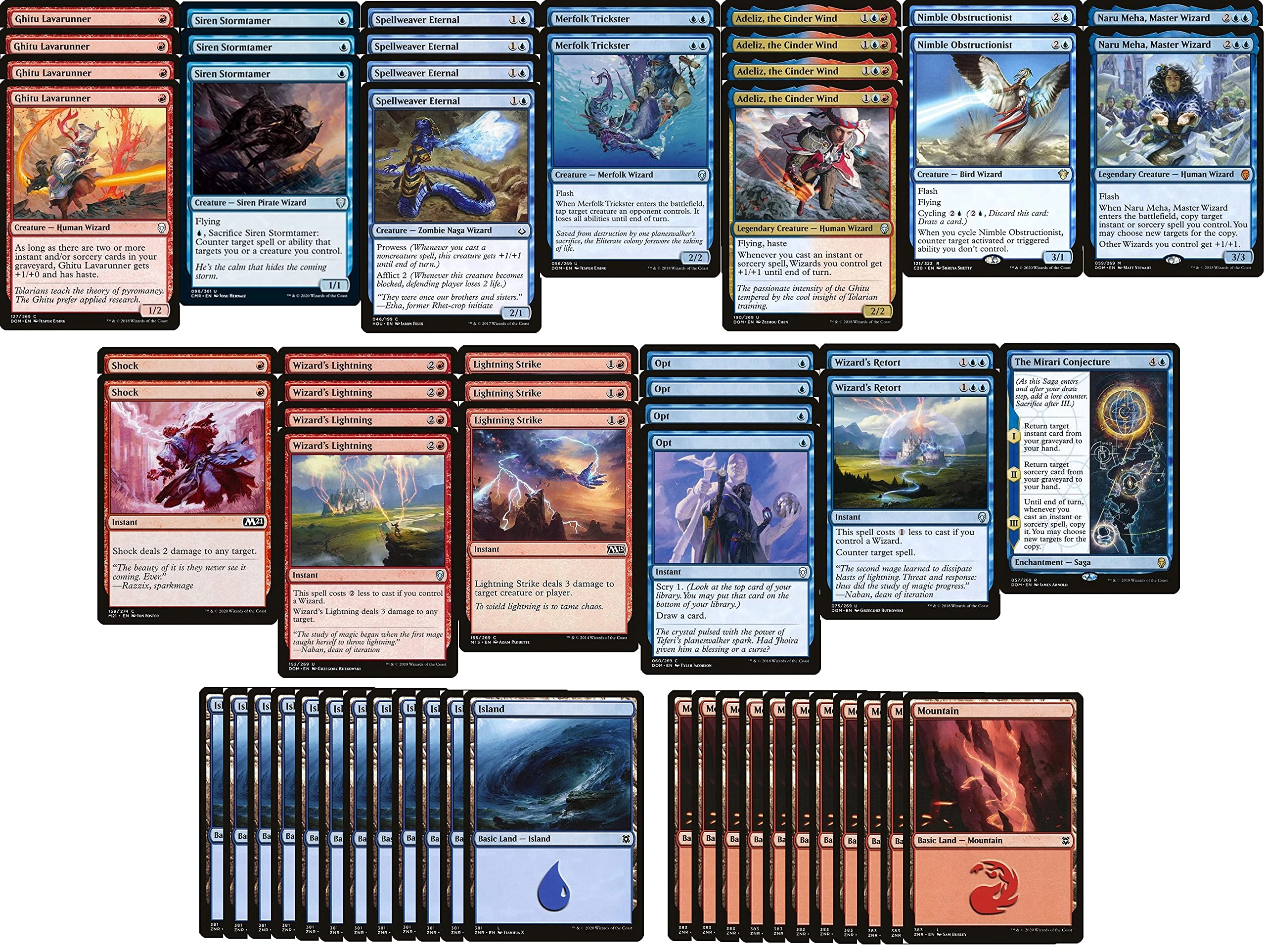 Izzet Counter/Burn - 60pcs