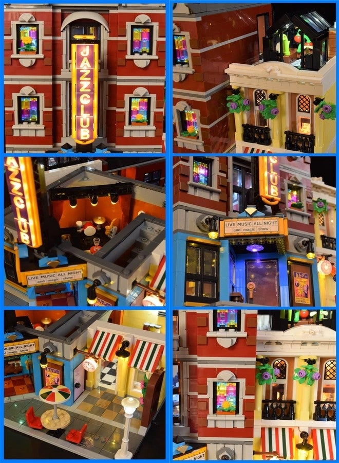 LED Lighting Kit - Designed for Lego 10312 Jazz Club Modular Buildings Set Remote Version