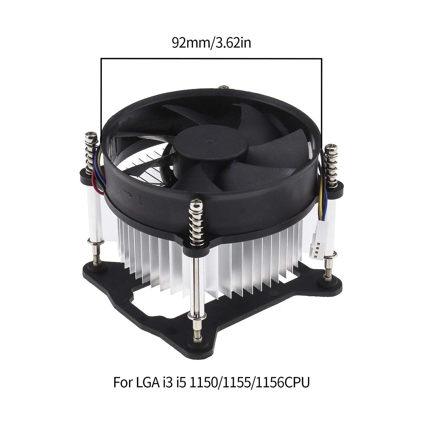 Silent Fan with Heatsink - 92x92mm