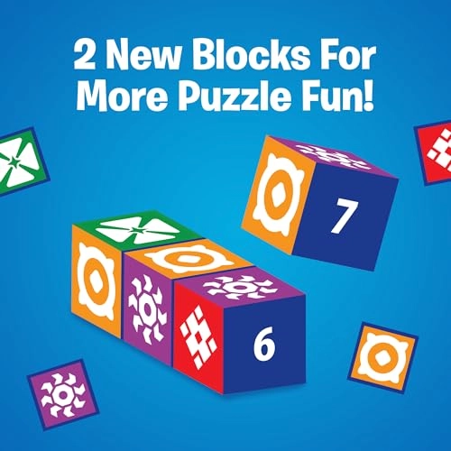 Uzzle 3.0 - 100 unique puzzles 4 difficulty levels + Expansion - 8 additional plastic blocks 50 Level 5 Challenge Cards