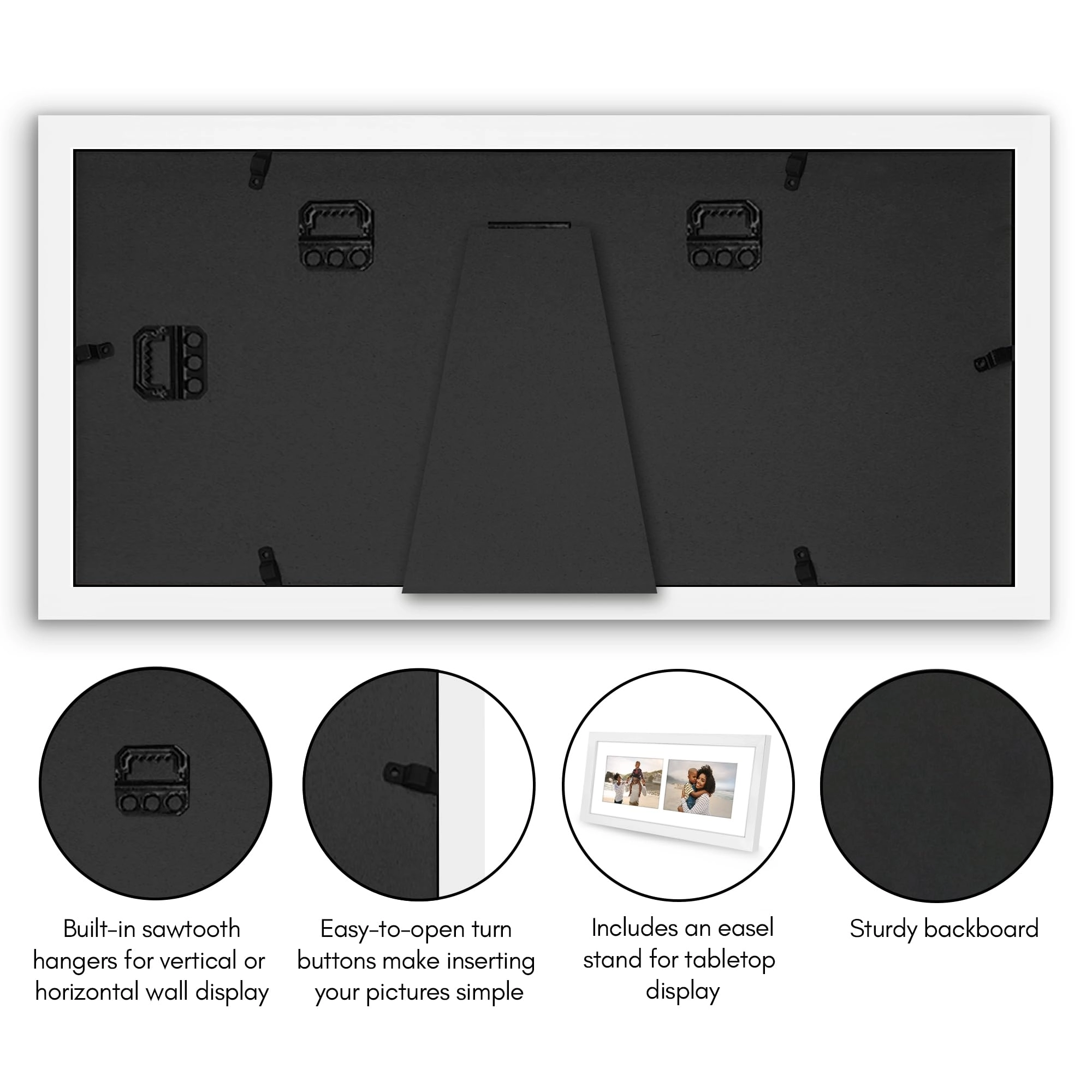 Hinged Double Picture Frame - 4X6 2