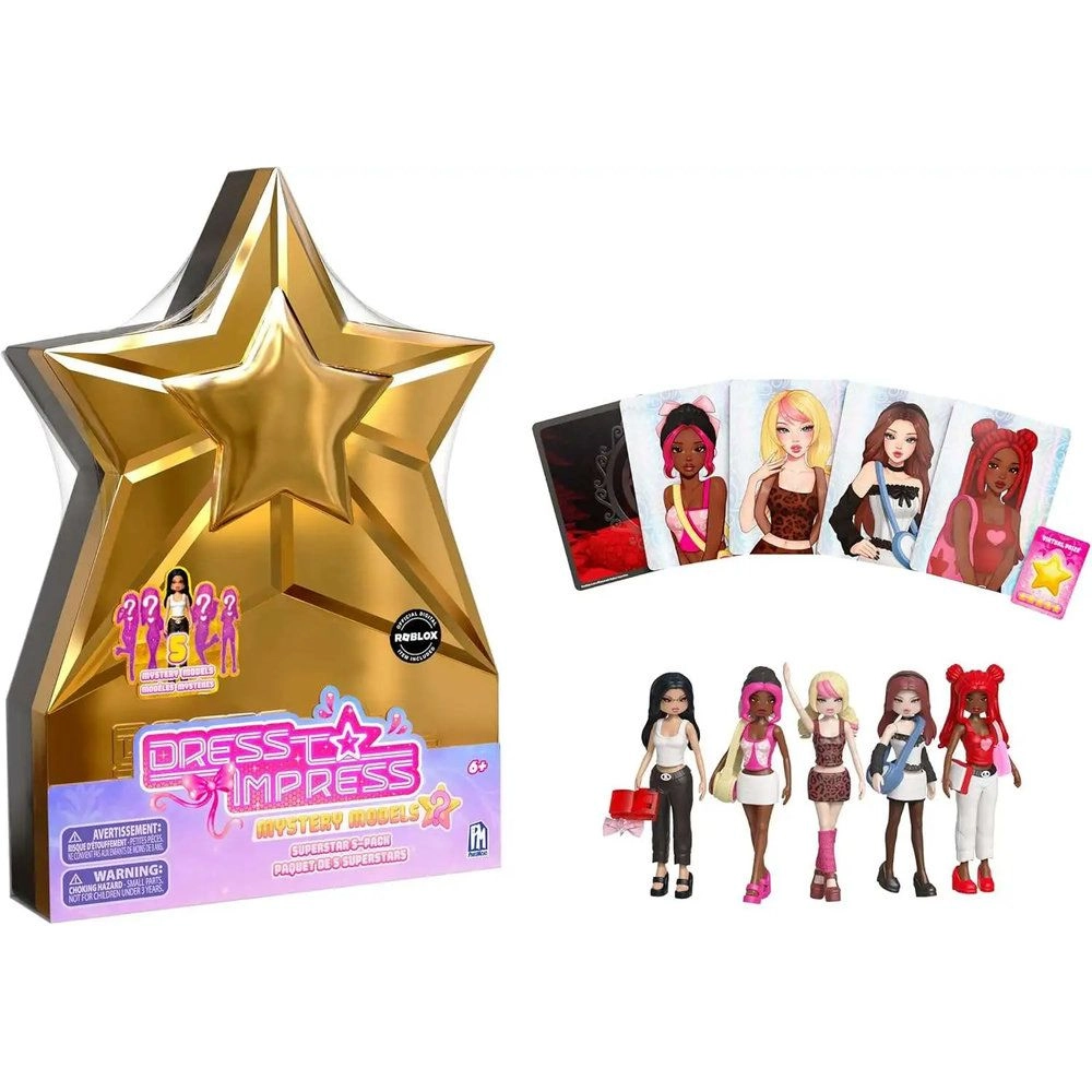 PHATMOJO Mystery Models Superstar 2 - 4" Pack of 5 6+