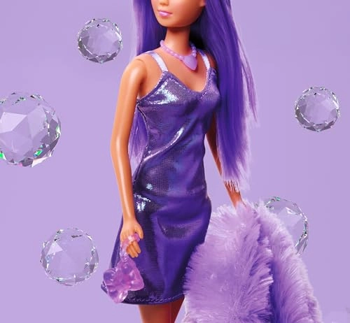 Steffi Love Fluffy Doll - 29cm Belt Dress Fur Jacket Ages 3+