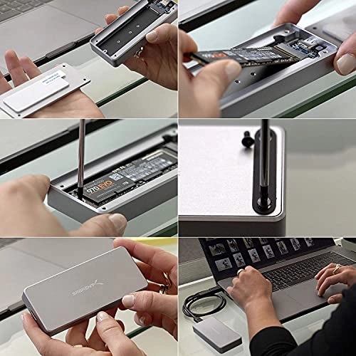 M.2 NVMe SSD Enclosure - USB 3.1 Gen2 NVMe M-Key M.2 2230/2242/2260/2280