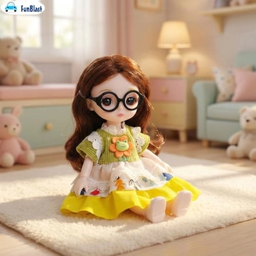 Fashion Doll - Long Hair Glasses Korean Ages 3+