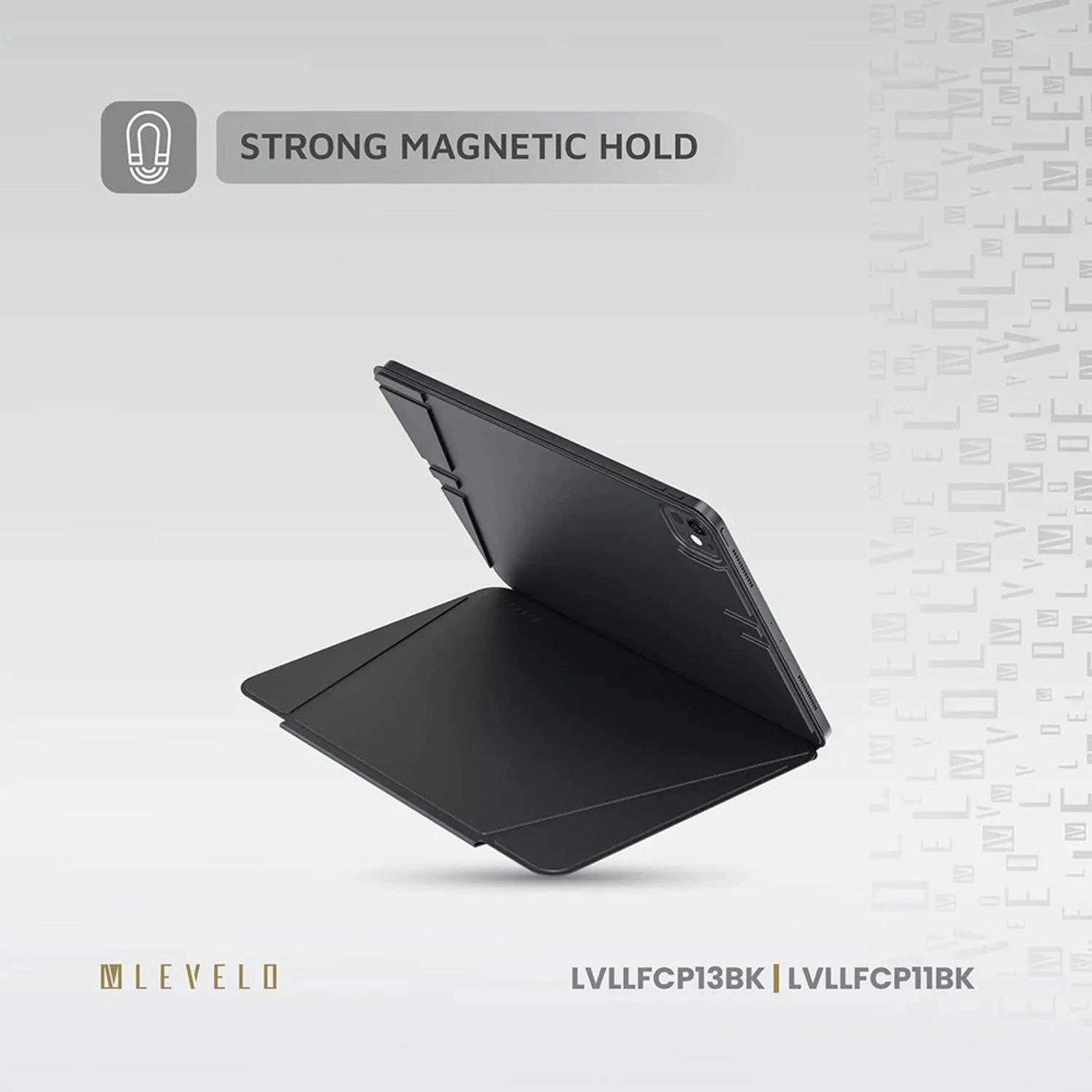 Folio Case with Adjustable Height and Magnetic Closure for iPad Pro 11-inch (2024)