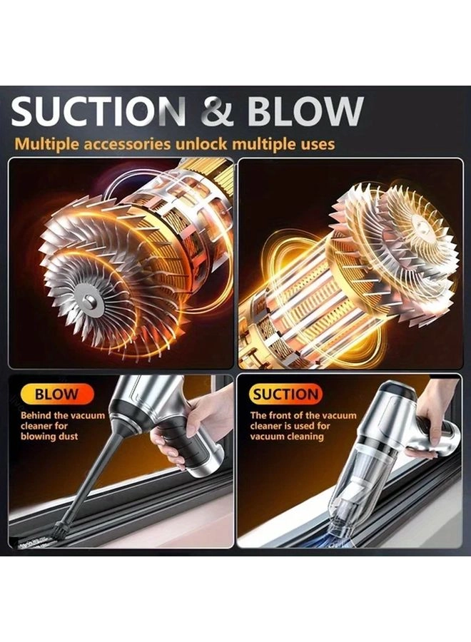 4-in-1 Wireless Handheld Vacuum Cleaner - 2000mAh