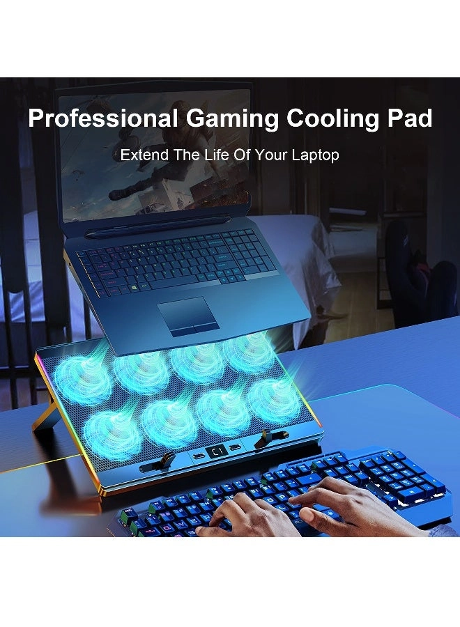 Gaming Laptop Cooling Pad - 8 Cooling Fans