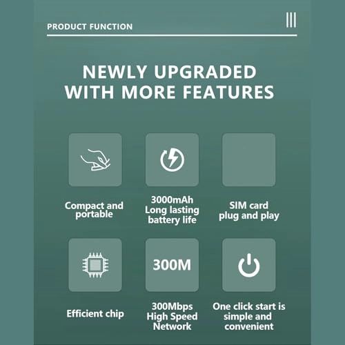 Portable 4G WIFI Router - 802.11 b/g/n 300Mbps