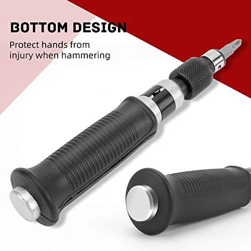 Manual Hand Impact Driver Slotted and Phillips Screwdriver Set (14 Pcs)